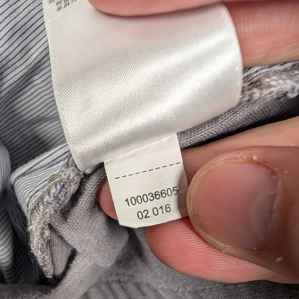Brooks‎ Brothers Pants Mens 38x30 Gray Corduroy Stretch 5 Pocket Chino Casual - Picture 5 of 11